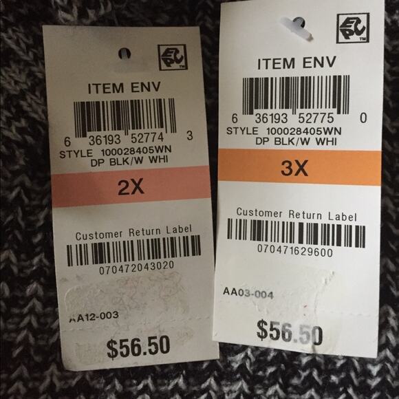 Style & Co Women Knitted High-Low Marled sweater-3X - Picture 2 of 2